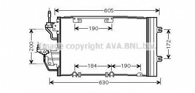 AVA QUALITY COOLING ol5454d -  Конденсатор, кондиционер
